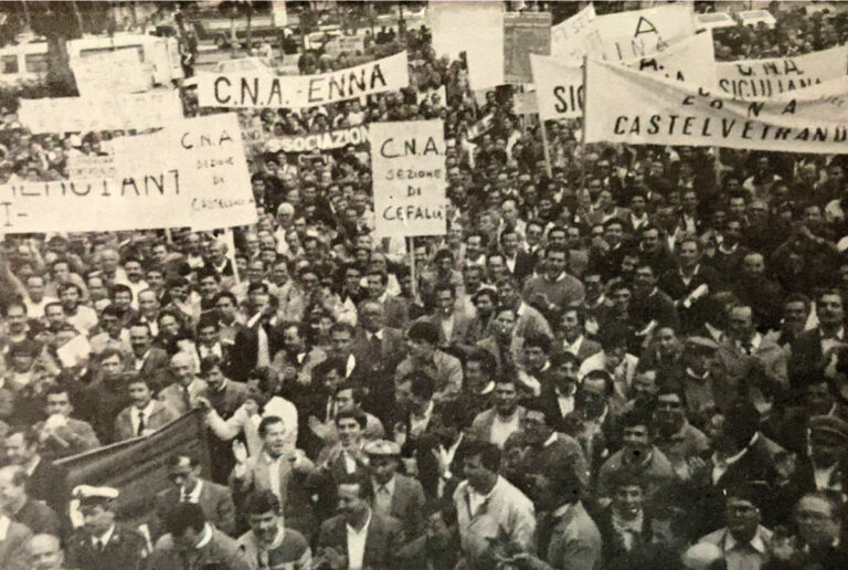 manifestazione artigiani 1985